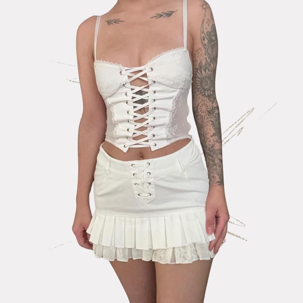 Outcast-clothing Women's White Skirt